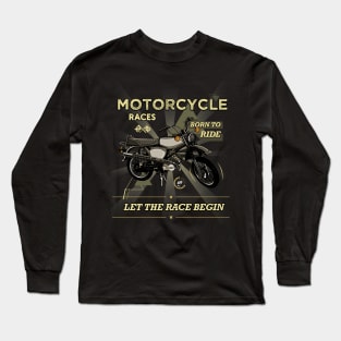 Vintage Motorcycle Long Sleeve T-Shirt